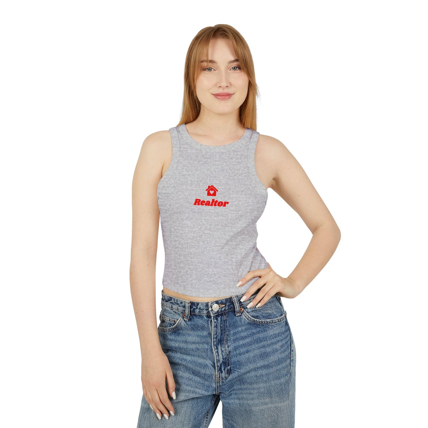 Realtor Women's Micro Rib Racer Tank Top - Stylish Realtor Apparel