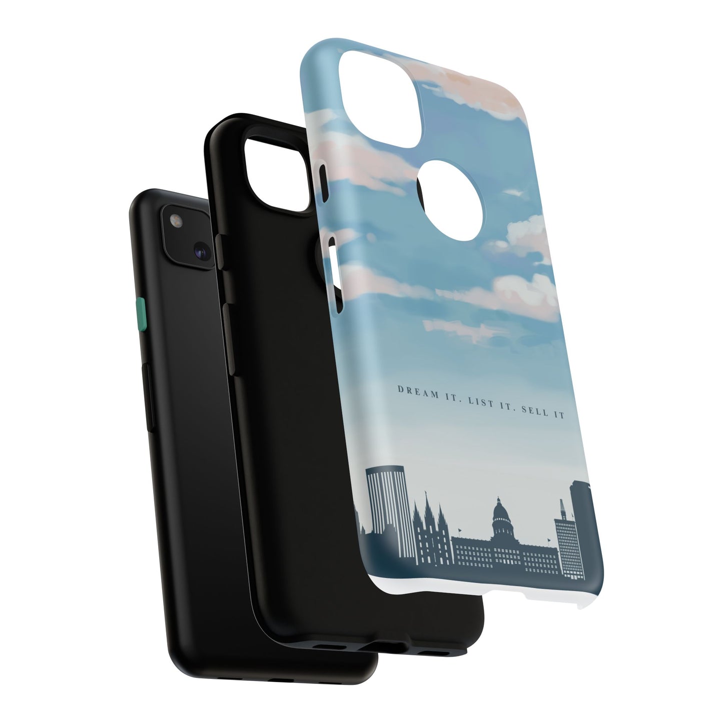 Dream It, List It, Sell It Phone Case - Inspirational Tough Cases for Entrepreneurs