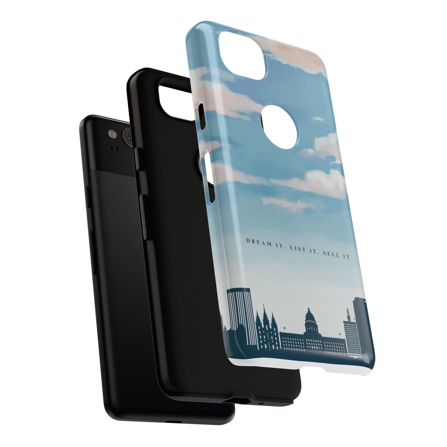 Dream It, List It, Sell It Phone Case - Inspirational Tough Cases for Entrepreneurs