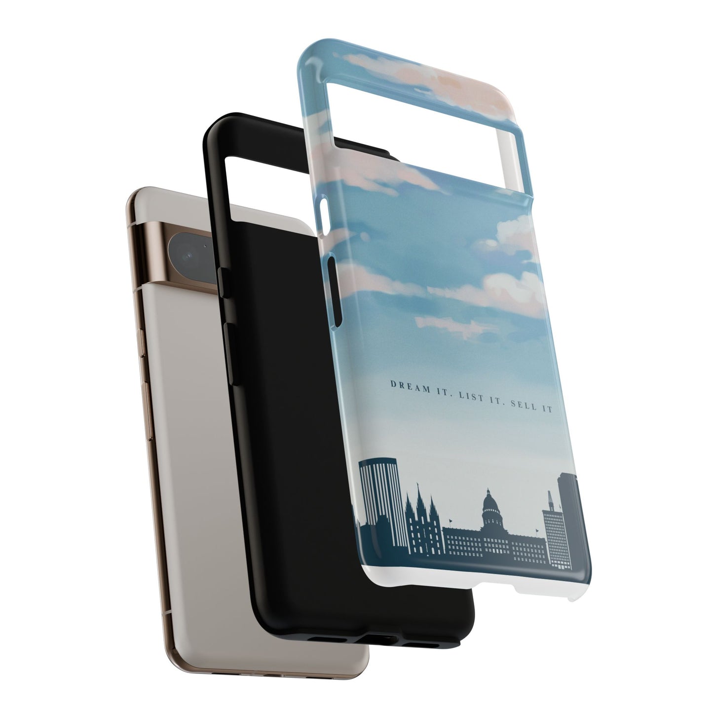 Dream It, List It, Sell It Phone Case - Inspirational Tough Cases for Entrepreneurs